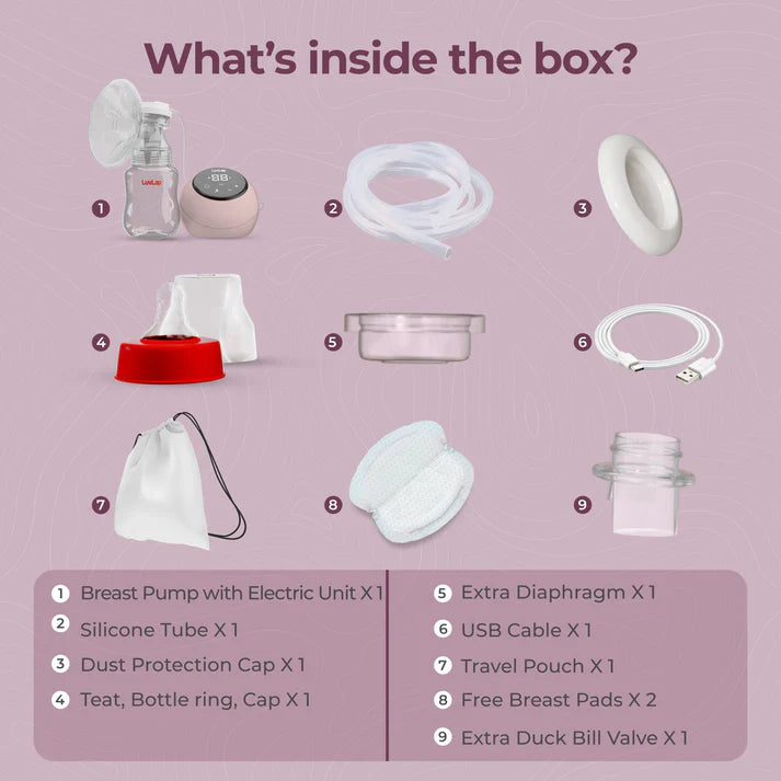 Luvlap Adore Electric Breast Pump with 2 Phase Pumping