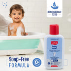 Luvlap Baby Wash -100 ML,with Milk Protein, Oatmeal, Shea Butter and Vitamin E, Soap Free, Baby Wash for Baby Bath, Natural, pH Balanced & Paraben Free, Dermatologically Tested
