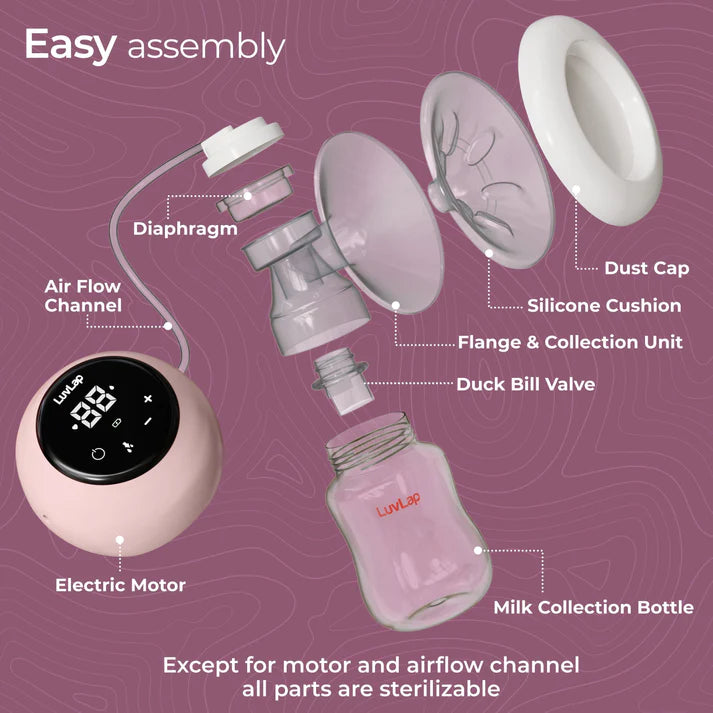 Luvlap Adore Electric Breast Pump with 2 Phase Pumping