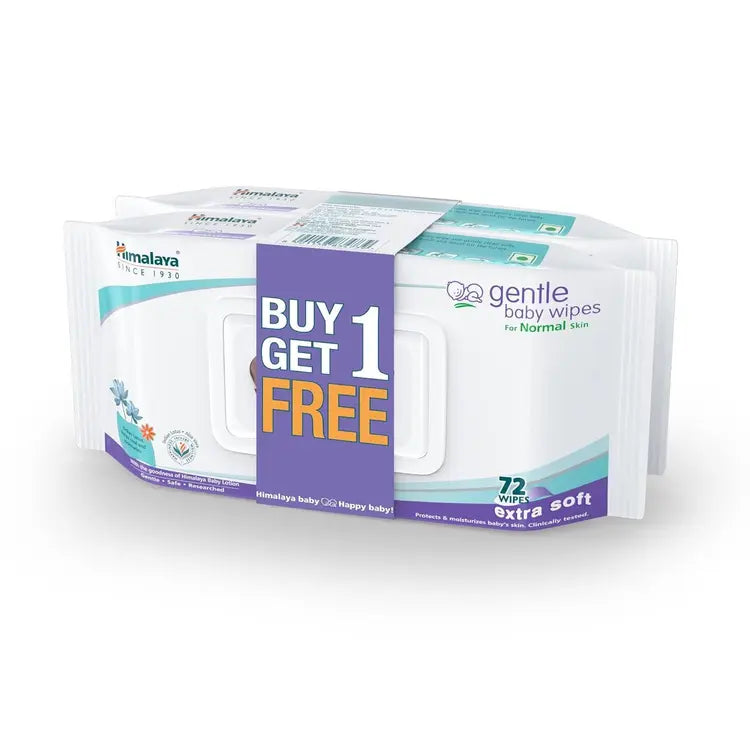 Himalaya Gentle Baby Wipes 72 Pcs Pack Of 2