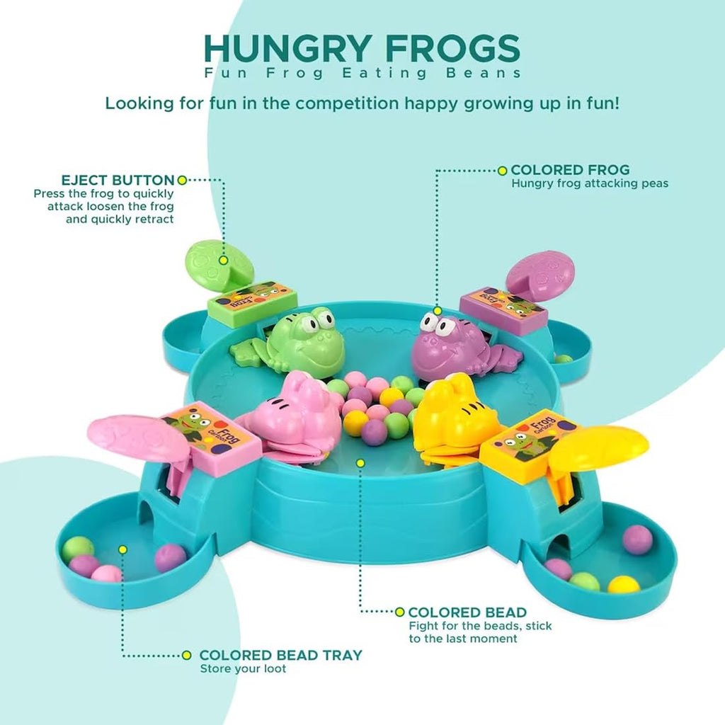 Wembley Hungry Frog Game for Kids Indoor Family Board Games Bean Eating Frog Toys for Kids Activity 2 to 4 Player Fun Interactive Crristmas Birthday Gift...