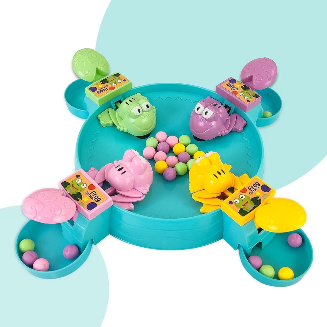 Wembley Hungry Frog Game for Kids Indoor Family Board Games Bean Eating Frog Toys for Kids Activity 2 to 4 Player Fun Interactive Crristmas Birthday Gift...