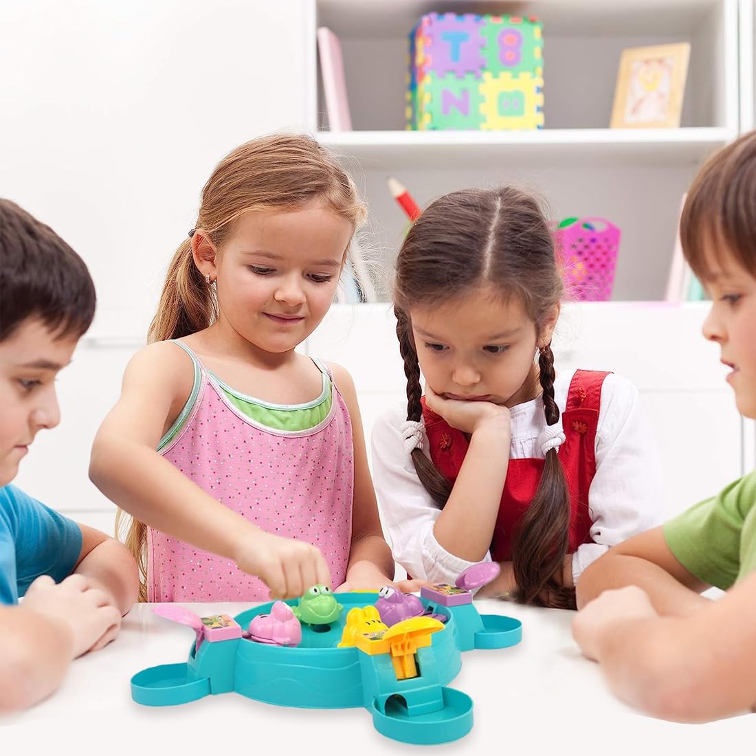 Wembley Hungry Frog Game for Kids Indoor Family Board Games Bean Eating Frog Toys for Kids Activity 2 to 4 Player Fun Interactive Crristmas Birthday Gift...