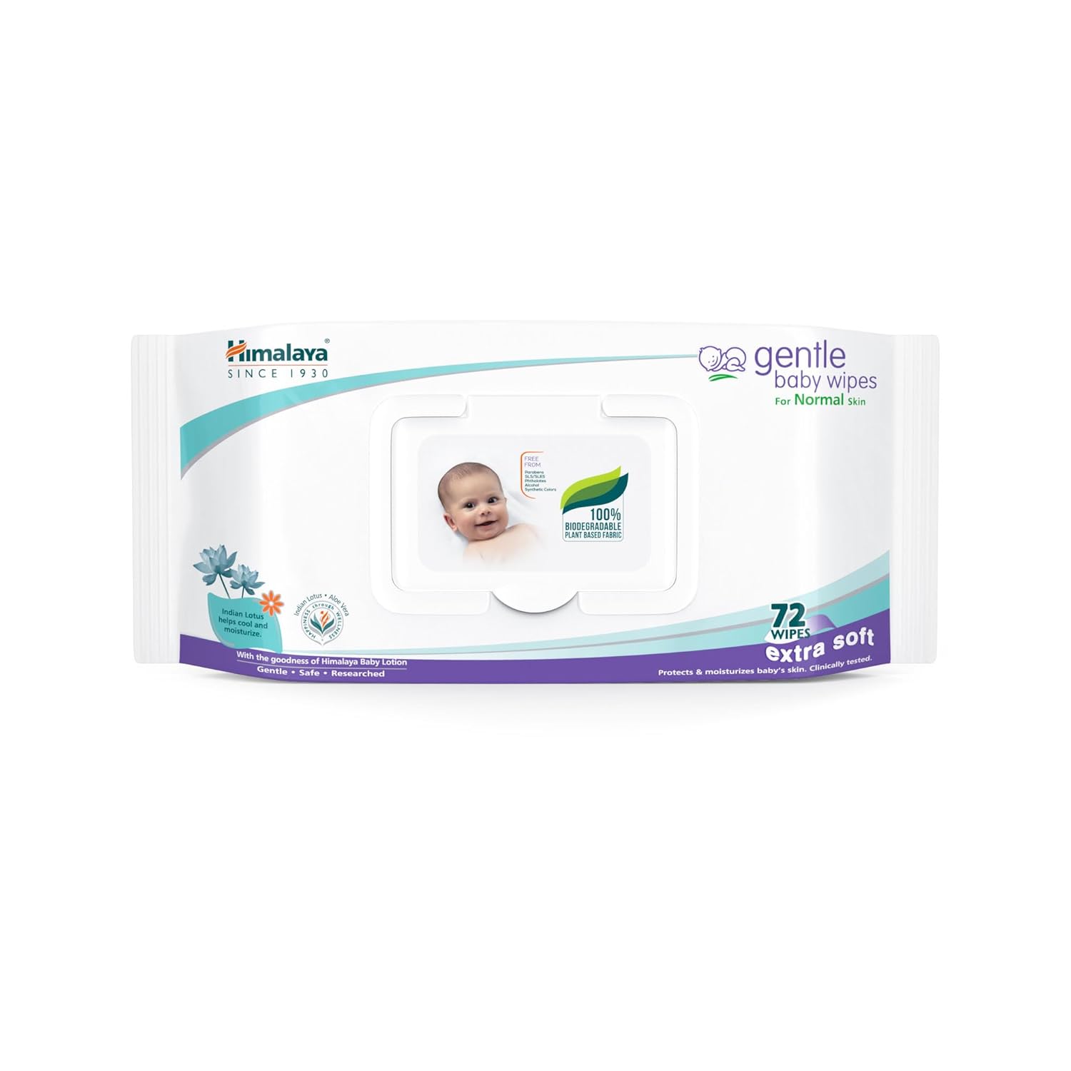 Himalaya Gentle Baby Wipes 72 Pcs