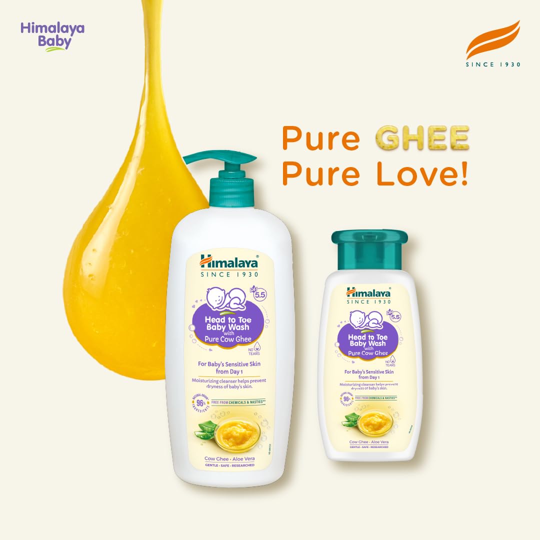 Himalaya Baby Head To Toe Baby Wash With Pure Cow Ghee 400 ML