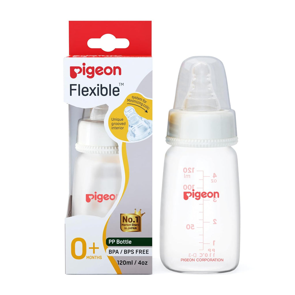 Pigeon Flexible 0+ Months Feeding Botte White -120 ML