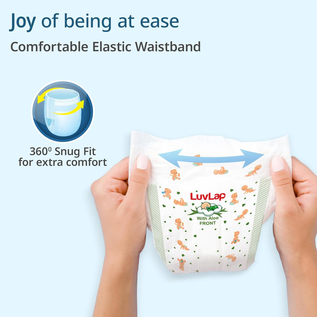 LuvLap Pant Style Baby Diapers, Large (L) Pack of 2, Buy 1 get 1, 20 Count, For babies of Upto 9-14Kg with Aloe Vera Lotion for rash protection, with upto...