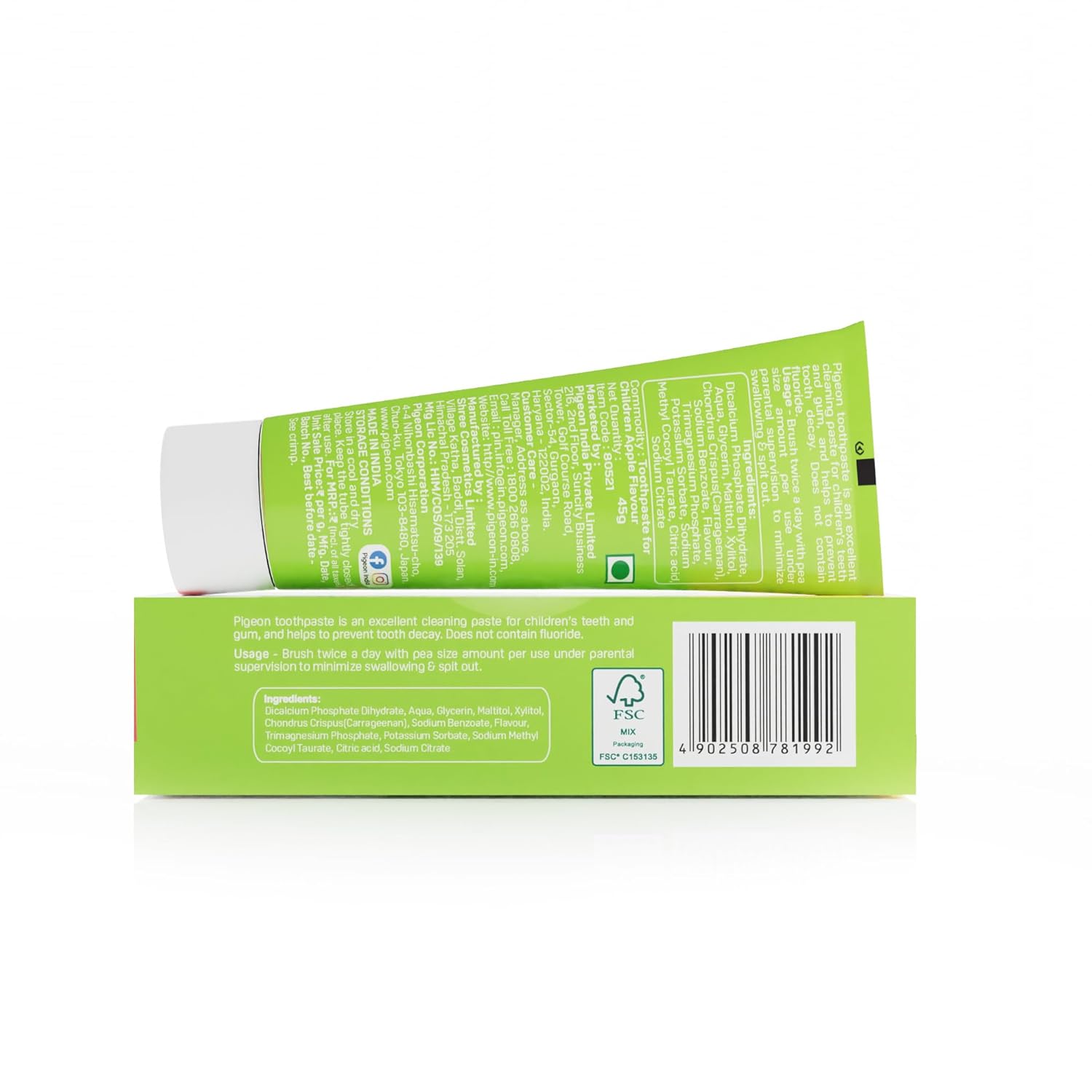 Pigeon Toothpaste For Children Apple Flavour-45G