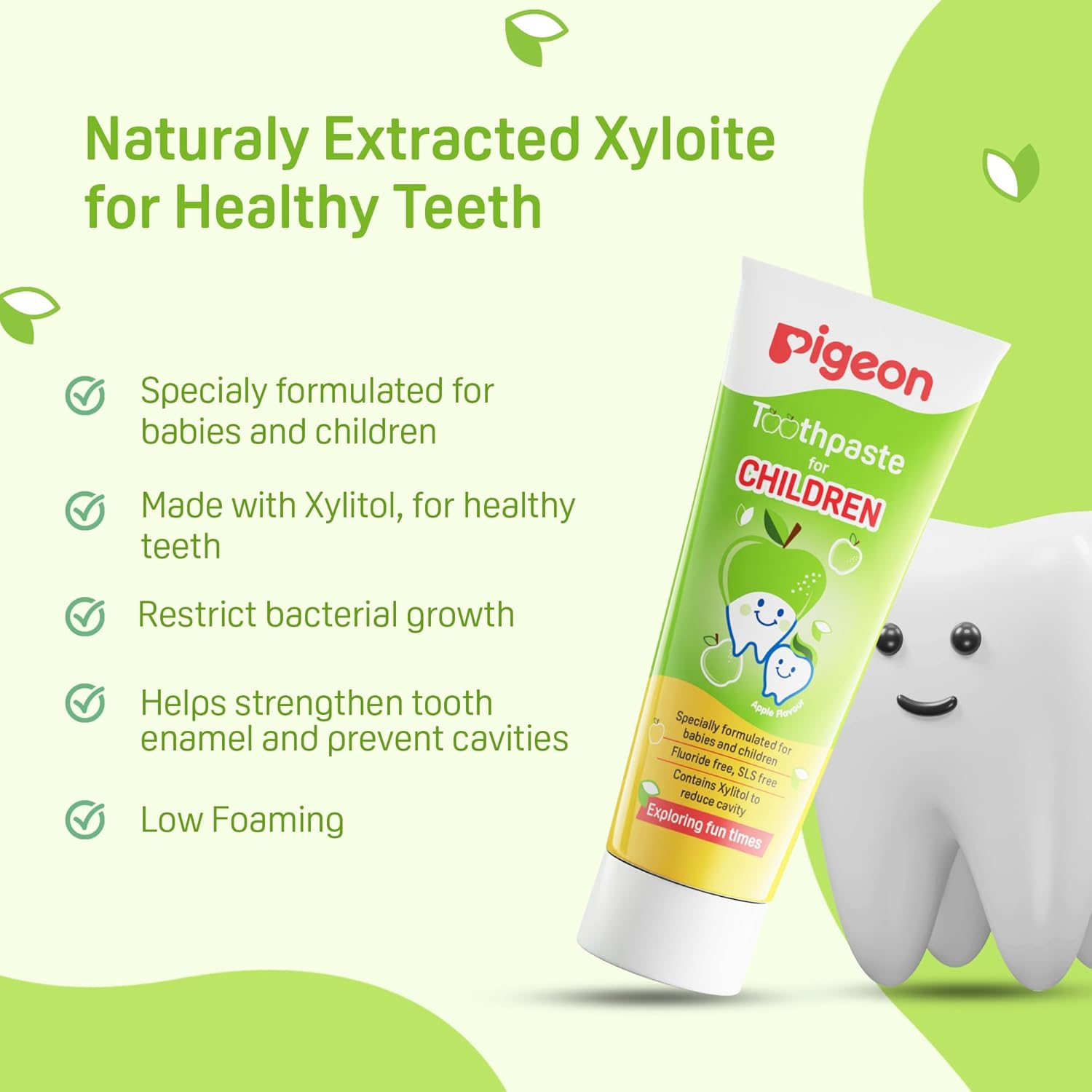 Pigeon Toothpaste For Children Apple Flavour-45G