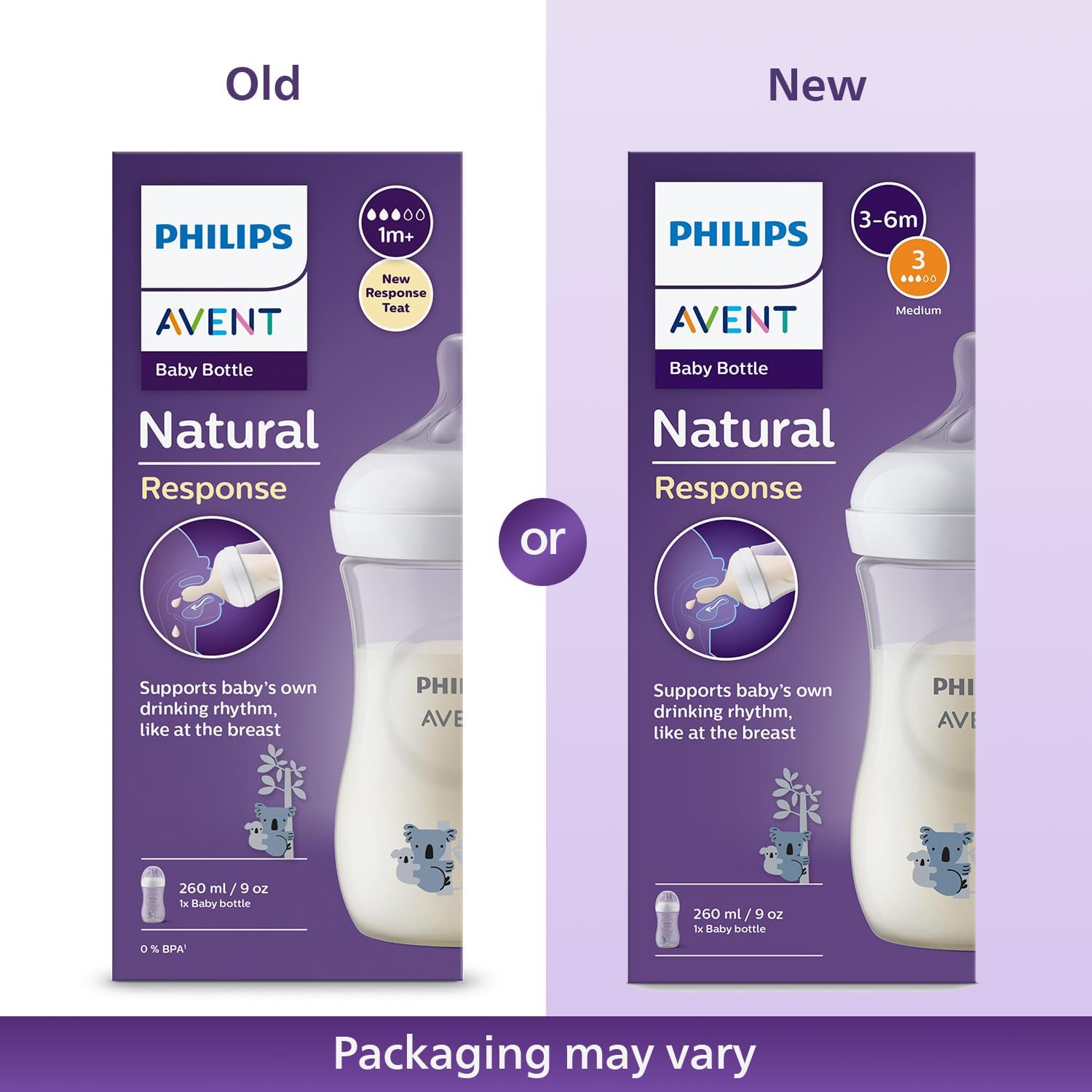 Philips Avent Feeding Bottle Natural 260 ML (White)