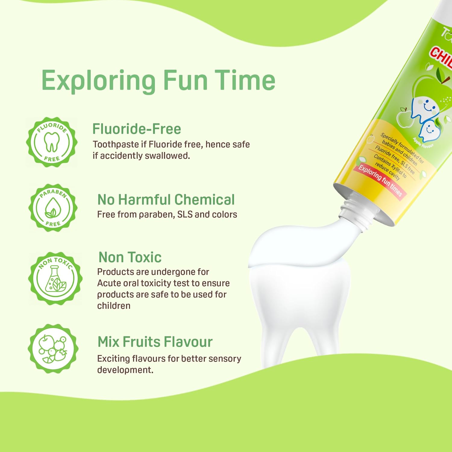 Pigeon Toothpaste For Children Apple Flavour-45G