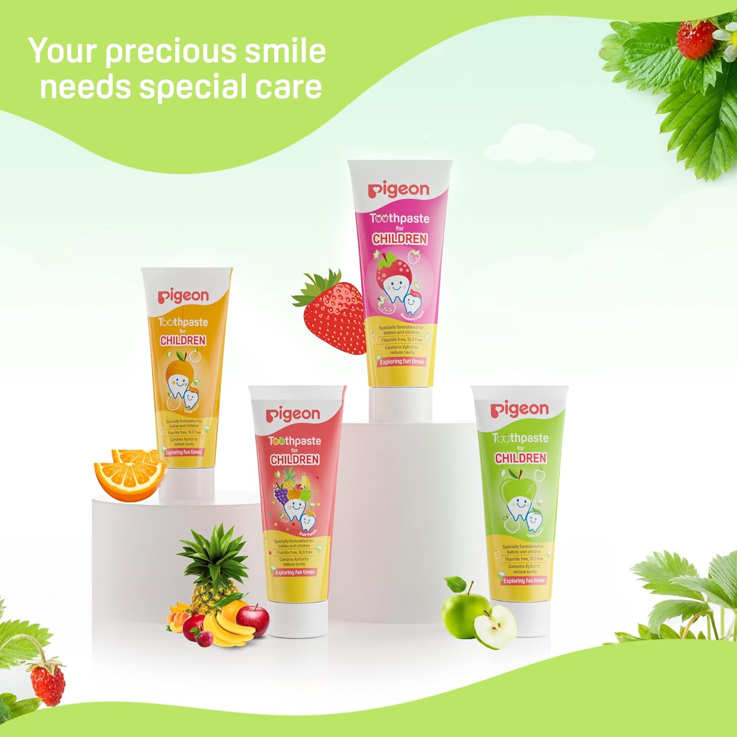 Pigeon Toothpaste For Children Apple Flavour-45G
