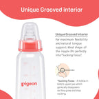 Pigeon Flexible 4+Months Feeding Bottle Red-240 ML