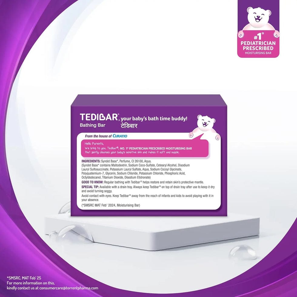 Tedibar Baby Bathing Bar 75 G