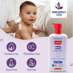 LuvLap Baby Lotion with Milk Protein - 100ml, Gentle Daily Lotion for Face & Body, 24 Hour Protection for Sensitive Skin, Ph 5.5, Shea Butter and VIT E, Paraben Free, Dermatologically Tested