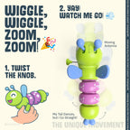 Innovitoy Dancing Caterpillar Wind-Up Toy – Educational Crawling Toy for Toddlers & Babies | Motor Skill & Color Development | Pack of 1