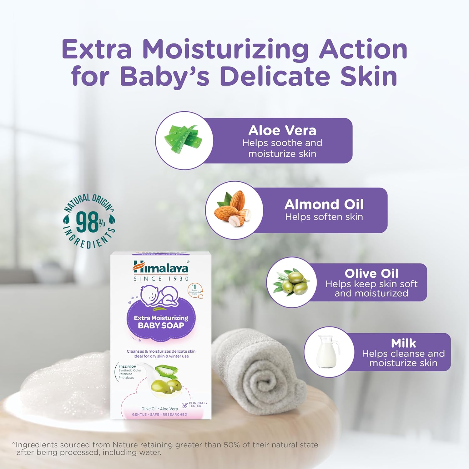 Himalaya Extra Moisturizing Baby Soap 125G