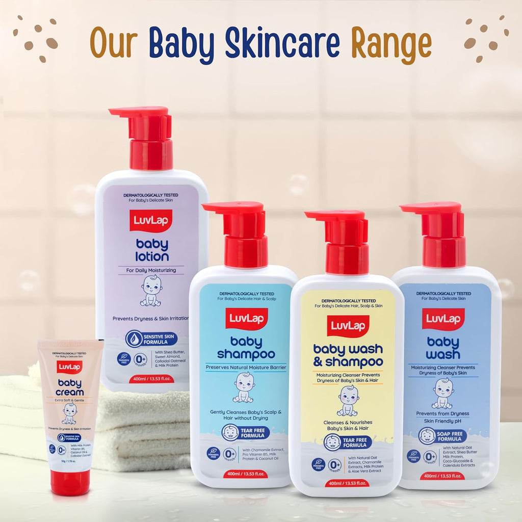 LuvLap Baby Cream -50g, Face & Body Moisturizing Cream with Shea Butter & Colloidal Oatmeal, Protection for Dry, Itchy, Sensitive Skin for Face &...
