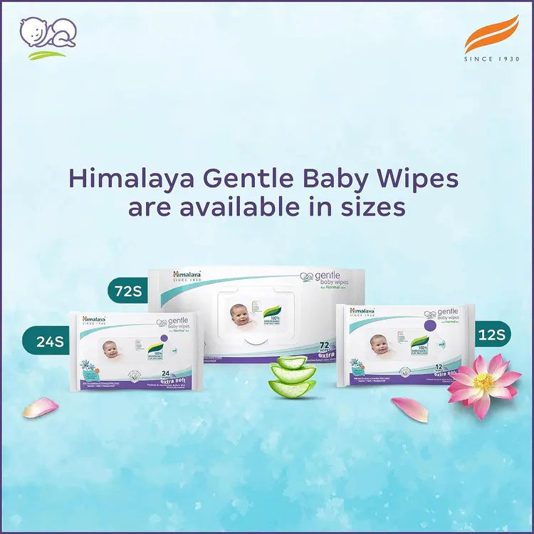 Himalaya Gentle Baby Wipes 72 Pcs Pack Of 2