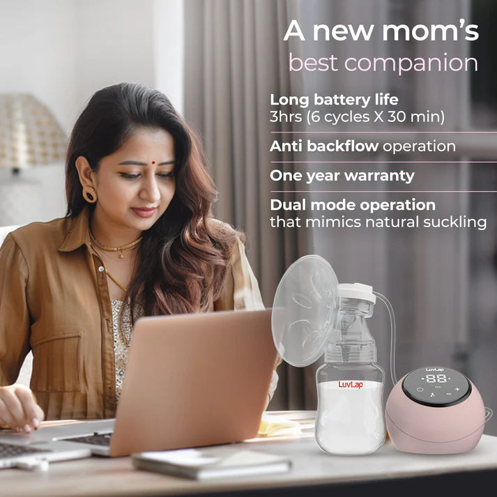 Luvlap Adore Electric Breast Pump with 2 Phase Pumping