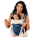 LuvLap Elegant Baby Carrier with 4 Carry Positions, Baby Carrier for 4 to 24 Months Baby, Adjustable New-Born to Toddler Carrier with Cushioned Leg Support,...