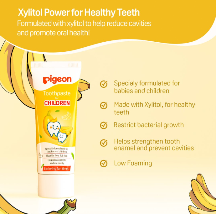 Pigeon Toothpaste For Children- Banana Flavour 45G