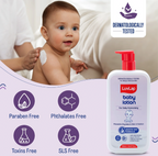 LuvLap Baby Lotion with Milk Protein - 700ml, Suitable for Baby’s Delicate Skin, 24 Hour Protection for Sensitive Skin, Shea Butter and VIT E, Paraben Free, Sweet Almond Oil, Dermatologically Tested