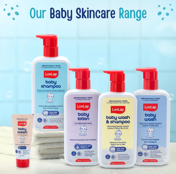 LuvLap Milky Soft Baby Shampoo - 200ml, Tear Free Formula, with Milk Protein, Vitamin E & Coconut Oil, Shea Butter & Chamomile, Gentle Care for Baby's Soft Hair, No Paraben, Dermatologically Tested