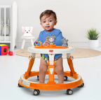 LuvLap 360° Joy Baby Walkers for 9+ Months | 3 Level Height Adjustment Walker with Switchable Food & Musical Toy Tray / Advanced Baby Activity Walker for Kids