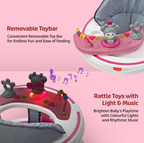 LuvLap 360° Joy Baby Walkers for 9+ Months | 3 Level Height Adjustment Walker with Switchable Food & Musical Toy Tray / Advanced Baby Activity Walker for Kids