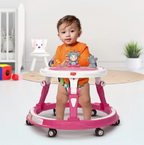 LuvLap 360° Joy Baby Walkers for 9+ Months | 3 Level Height Adjustment Walker with Switchable Food & Musical Toy Tray / Advanced Baby Activity Walker for Kids