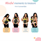 LuvLap Elegant Baby Carrier with 4 Carry Positions, Baby Carrier for 4 to 24 Months Baby, Adjustable New-Born to Toddler Carrier with Cushioned Leg Support,...