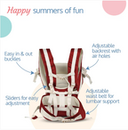 LuvLap Elegant Baby Carrier with 4 Carry Positions, Baby Carrier for 4 to 24 Months Baby, Adjustable New-Born to Toddler Carrier with Cushioned Leg Support,...