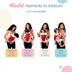 LuvLap Elegant Baby Carrier with 4 Carry Positions, Baby Carrier for 4 to 24 Months Baby, Adjustable New-Born to Toddler Carrier with Cushioned Leg Support,...