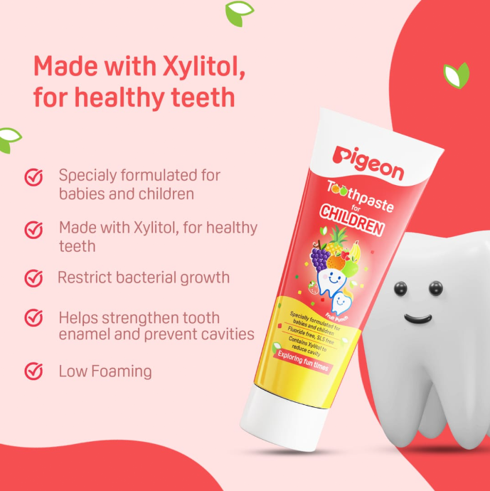 Pigeon Toothpaste For Children - Fruit Punch Flavour 45G