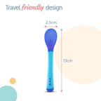 Tiny Love Heat Sensitive Baby Feeding Spoon Set 2 Pcs, Blue