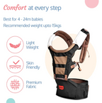 LuvLap Royal Hip Seat Baby Carrier