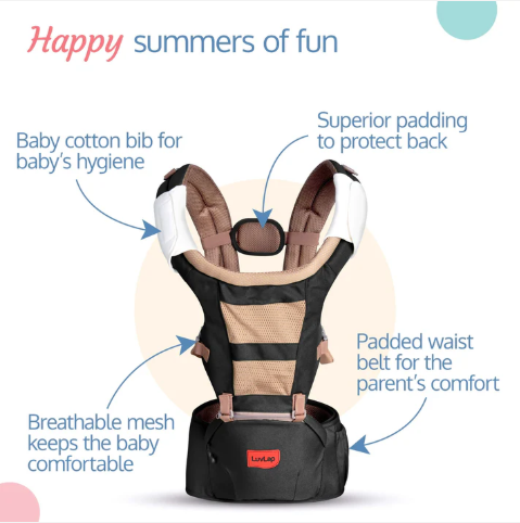 LuvLap Royal Hip Seat Baby Carrier