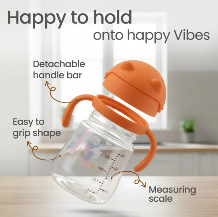 Luvlap Joy Sipper 270 ML , Anti-Spill Sipper for 12+Months