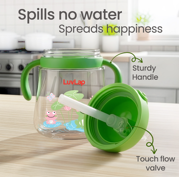 Luvlap Joy Sipper 270 ML , Anti-Spill Sipper for 12+Months