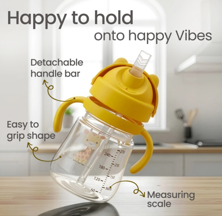 Luvlap Joy Sipper 270 ML , Anti-Spill Sipper for 12+Months