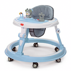 LuvLap 360° Joy Baby Walkers for 9+ Months | 3 Level Height Adjustment Walker with Switchable Food & Musical Toy Tray / Advanced Baby Activity Walker for Kids