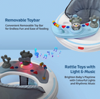LuvLap 360° Joy Baby Walkers for 9+ Months | 3 Level Height Adjustment Walker with Switchable Food & Musical Toy Tray / Advanced Baby Activity Walker for Kids