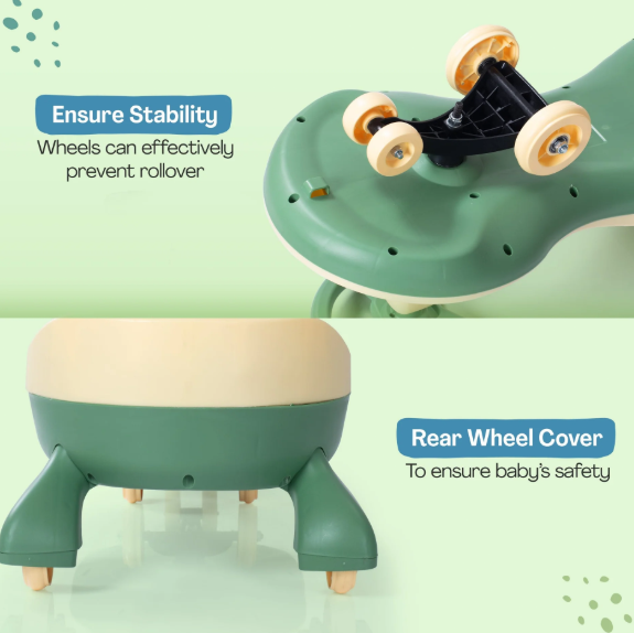 LuvLap Sunny Swing Car, Kids Push Car, Magic Car For Kids, Comfortable Seats & Durable, Ride On Magic Car For 3+ Years