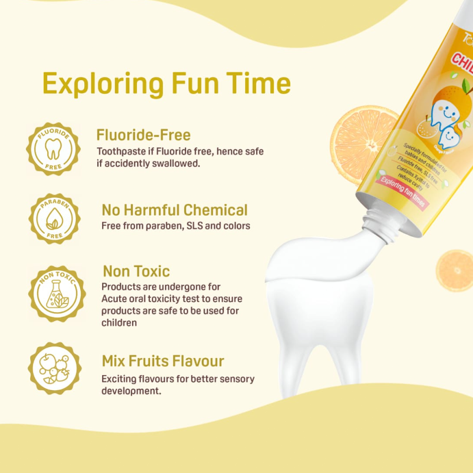 Pigeon Toothpaste For Children Orange Flavour-45G
