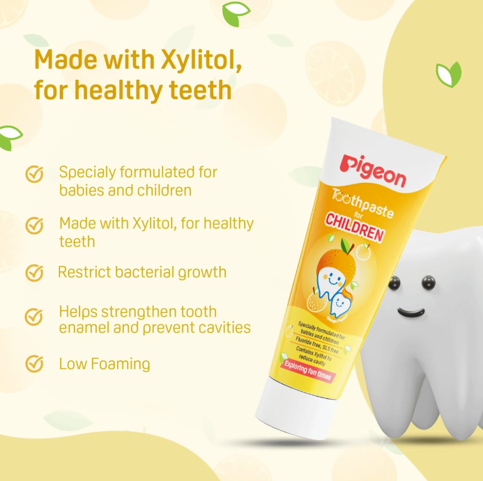 Pigeon Toothpaste For Children Orange Flavour-45G