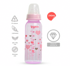 Pigeon Flexible 4+ Months PP Feeding Bottle - PINK 240 ML