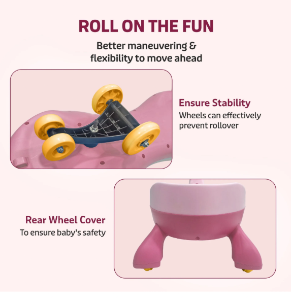 LuvLap Sunny Swing Car, Kids Push Car, Magic Car For Kids, Comfortable Seats & Durable, Ride On Magic Car For 3+ Years