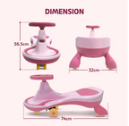 LuvLap Sunny Swing Car, Kids Push Car, Magic Car For Kids, Comfortable Seats & Durable, Ride On Magic Car For 3+ Years