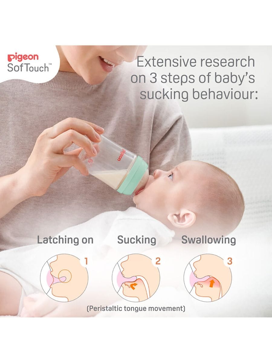 Pigeon Softlatch 3+Months Feeding Bottle - 240ML